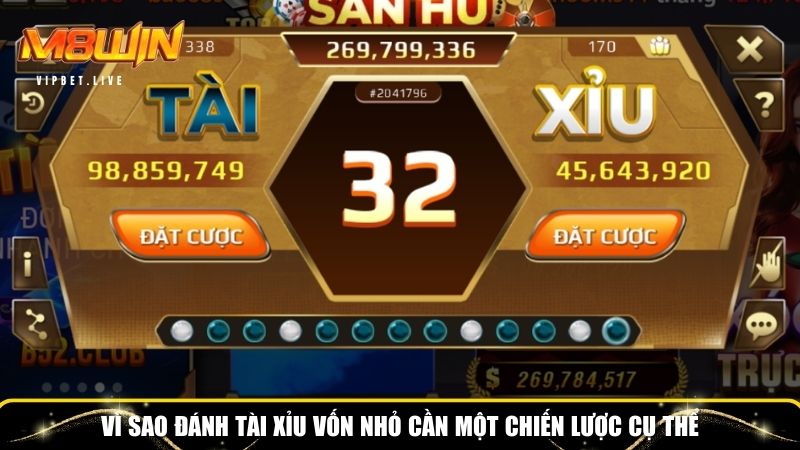 Đánh tài xỉu vốn nhỏ cần một chiến lược cụ thể