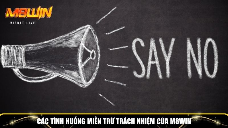 Các trường hợp miễn trừ trách nhiệm của M8WIN